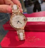 Cartier Imported Quartz Movement 33*9MM Women Fashion White Wrist Watch